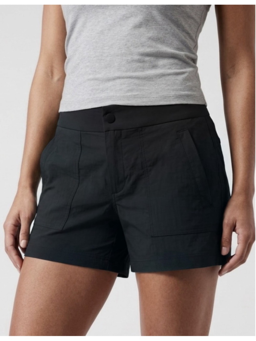 Women's Athleta Trekkie 4” Black Shorts Size 12